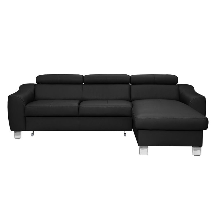 17 Stories Avaiyah Leather Corner Sofa with Longchair & Reviews